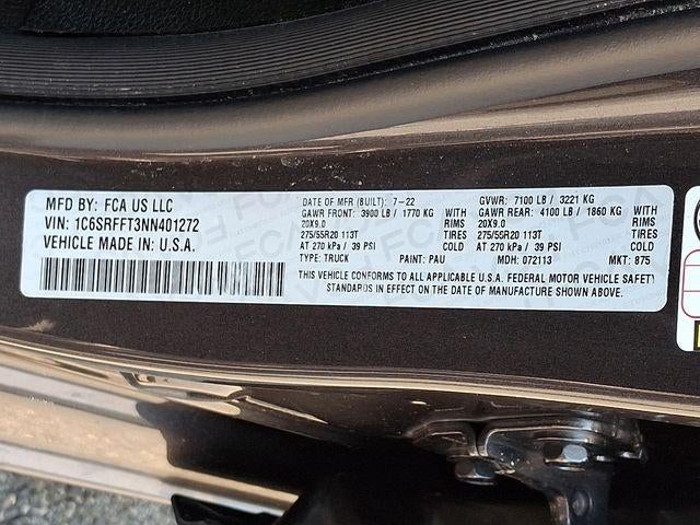 2022 RAM 1500 Big Horn 4x4 Crew Cab 5'7" Box
