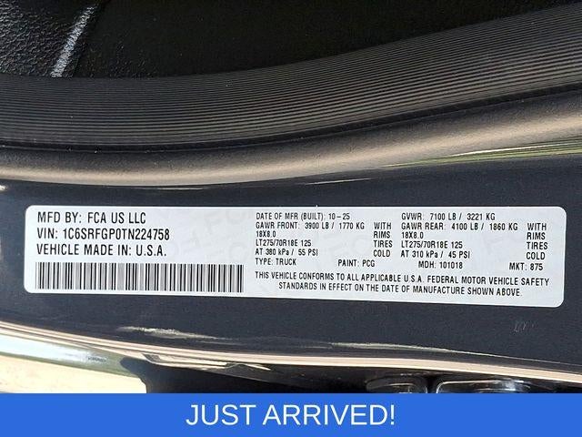 2026 RAM 1500 Warlock 4x4 Crew Cab 5'7" Box