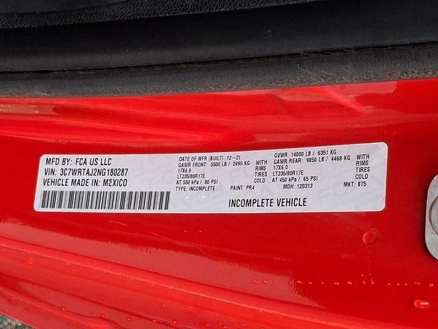 2022 RAM 3500 Chassis Cab Tradesman 4WD Reg Cab 60" CA 143.5" WB