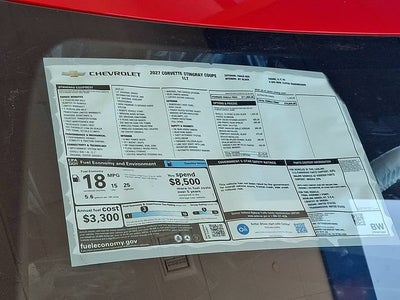 2027 Chevrolet Corvette Stingray 1LT