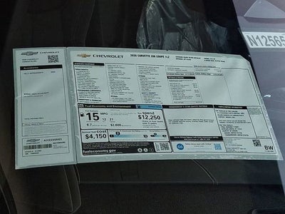 2026 Chevrolet Corvette Z06 1LZ