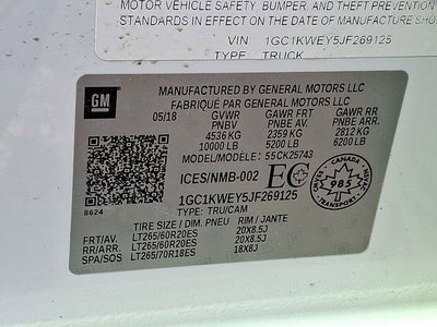 2018 Chevrolet Silverado 2500 HD LTZ