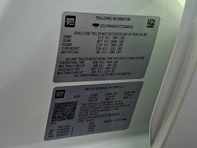 2026 Chevrolet Silverado 1500 LT (2FL)