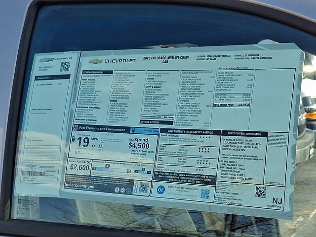2026 Chevrolet Colorado WT