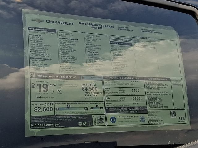 2026 Chevrolet Colorado Trail Boss