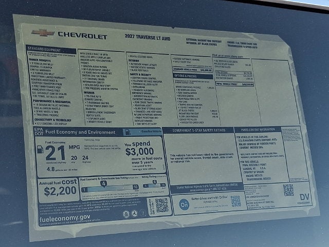 2027 Chevrolet Traverse LT