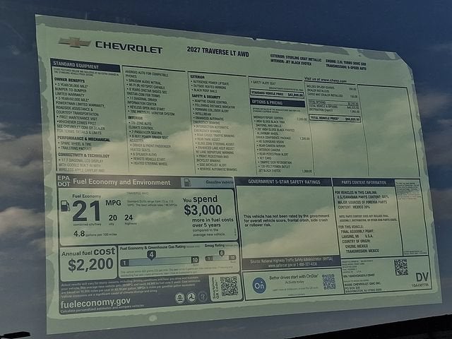 2027 Chevrolet Traverse LT