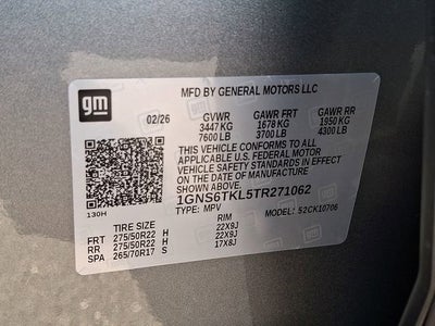 2026 Chevrolet Tahoe High Country