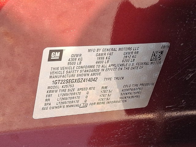 2016 GMC Sierra 2500 HD SLE