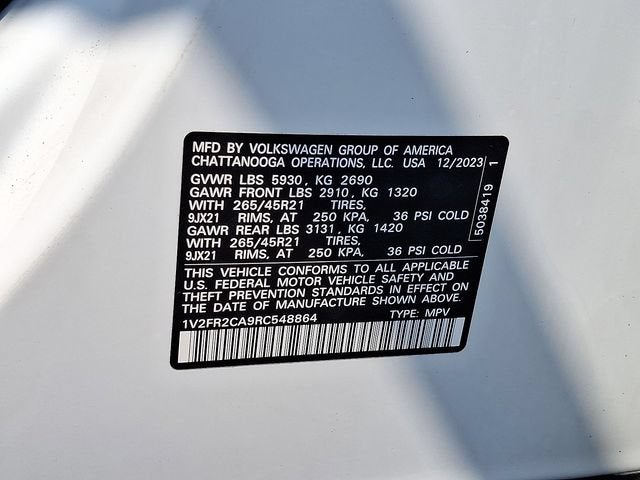 2024 Volkswagen Atlas 2.0T SEL Premium R-Line