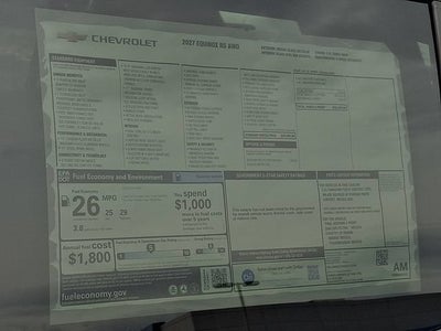 2027 Chevrolet Equinox RS