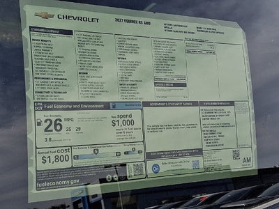 2027 Chevrolet Equinox RS