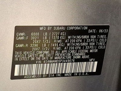 2023 Subaru Ascent Touring 7-Passenger