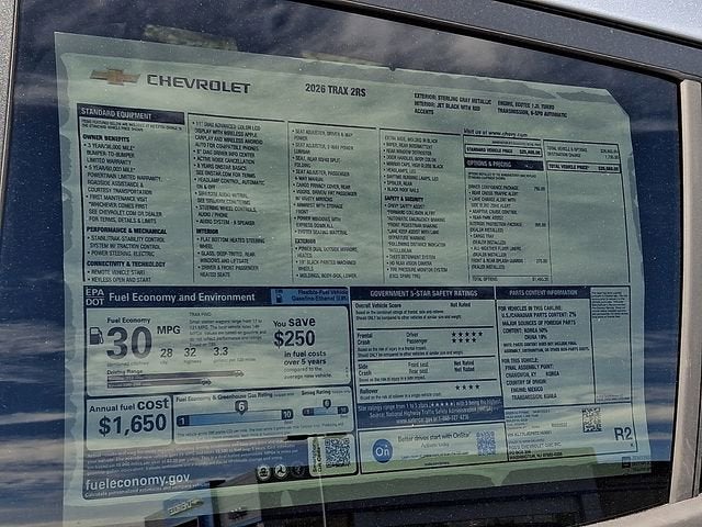 2026 Chevrolet Trax 2RS