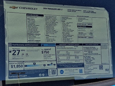 2026 Chevrolet Trailblazer LT