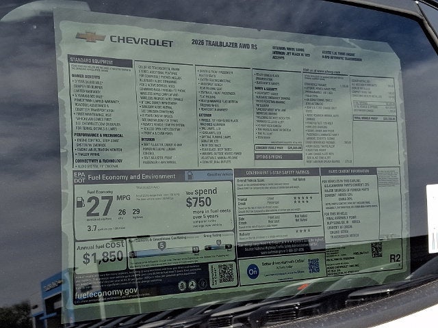 2026 Chevrolet Trailblazer RS