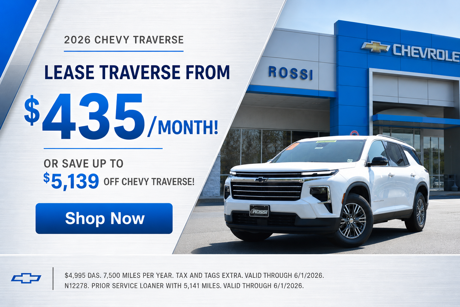 2026 Chevy Traverse Lease Deals NJ