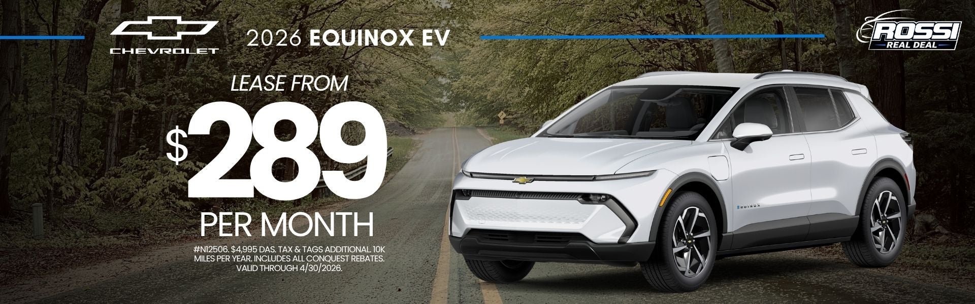 2026 Chevy Equinox EV lease deal NJ | Rossi Chevrolet