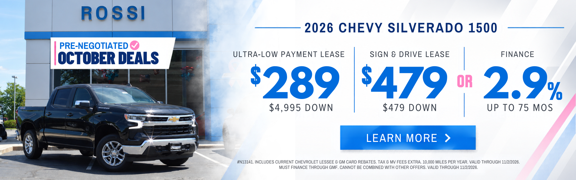2026 Chevy Silverado 1500 Lease & Finance Deals