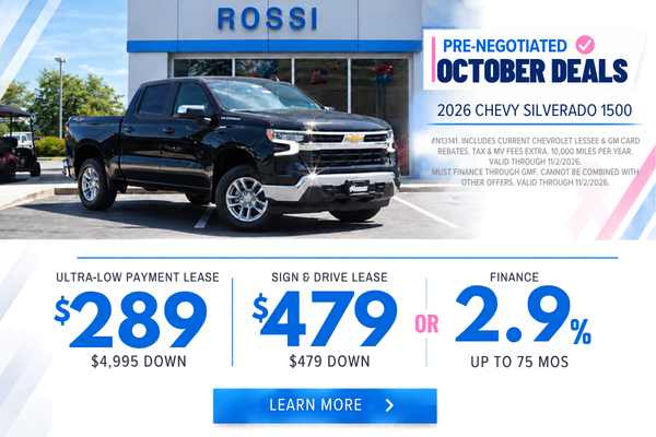 2026 Chevy Silverado 1500 Lease & Finance Deals