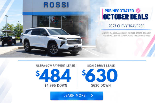 2026 Chevy Traverse Lease Deals NJ
