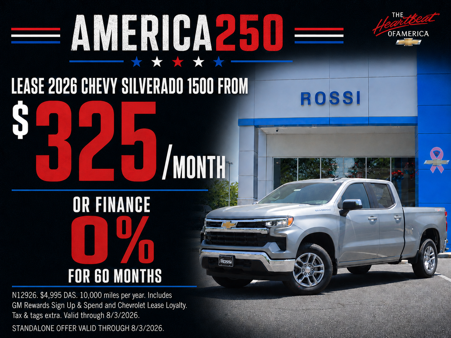 2026 Chevy Silverado Lease & Finance Deals NJ | Rossi Chevy