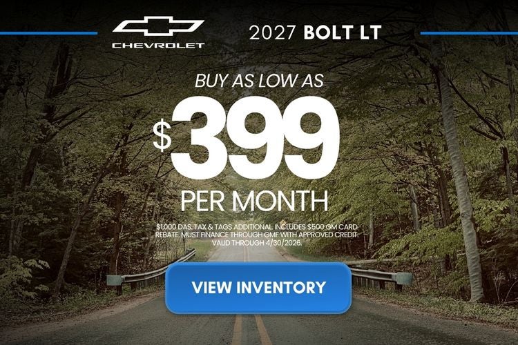 2027 Chevy Bolt For Sale near Washington, NJ | Rossi Chevy