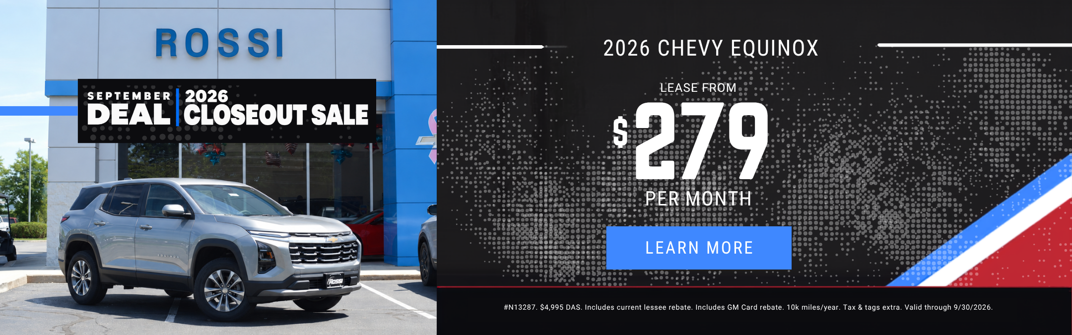2026 Chevy Equinox Lease Deal NJ | Rossi Chevrolet