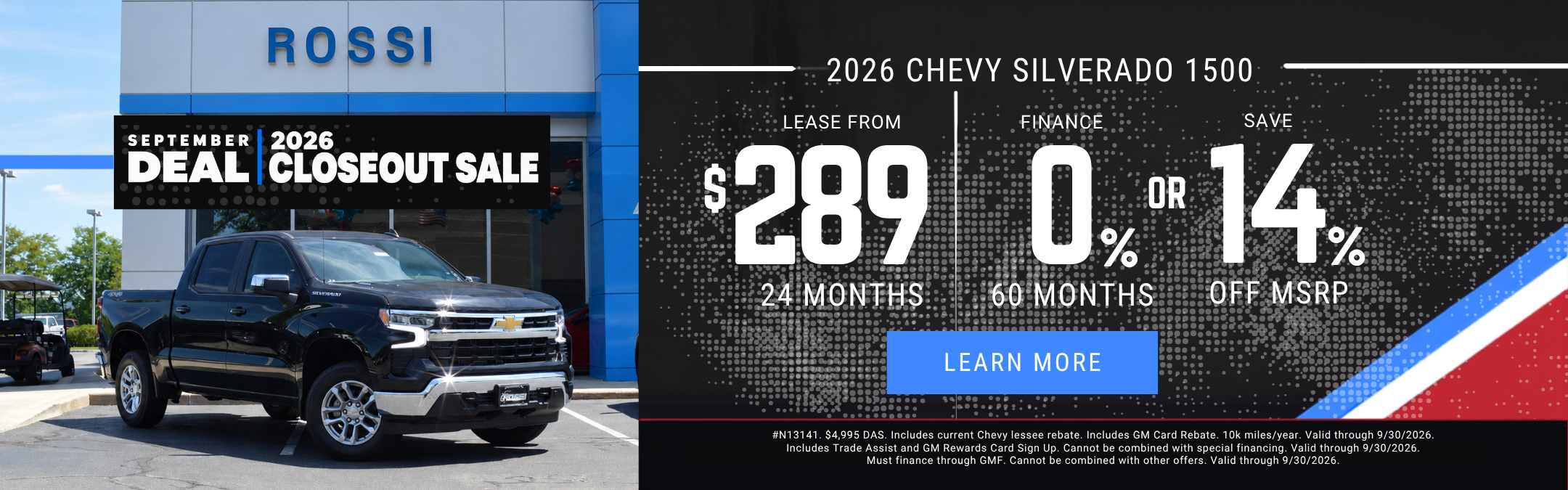 2026 Chevy Silverado 1500 Lease Deal NJ | Rossi Chevrolet
