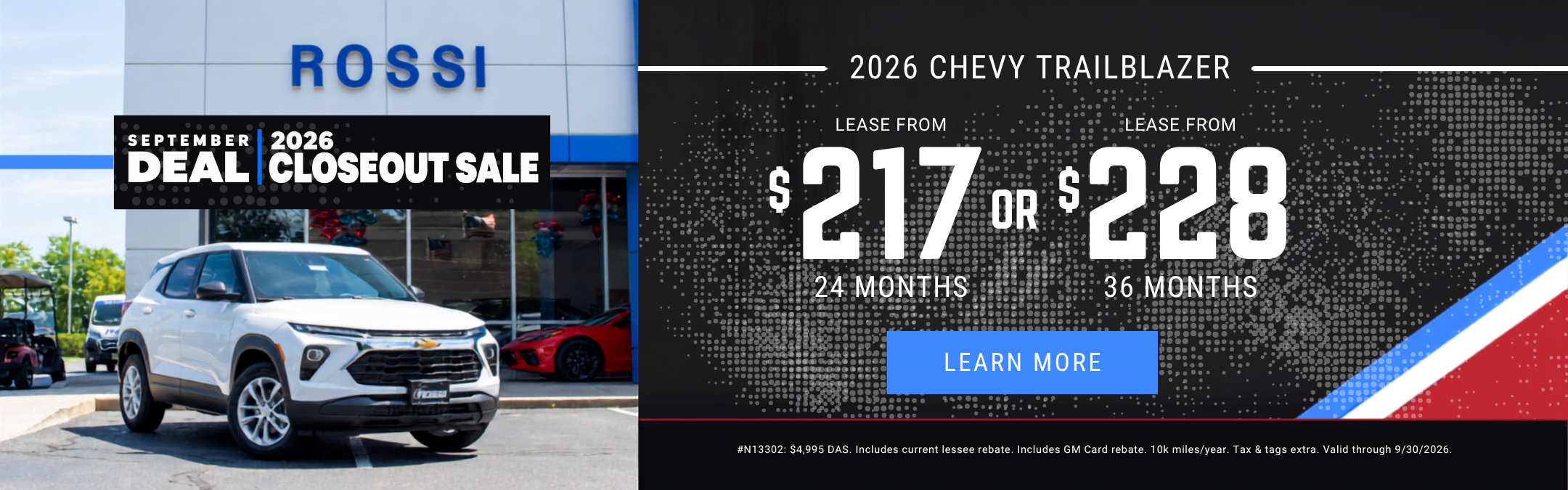 Best 2026 Chevy Trailblazer Lease Deal NJ | Rossi Chevrolet