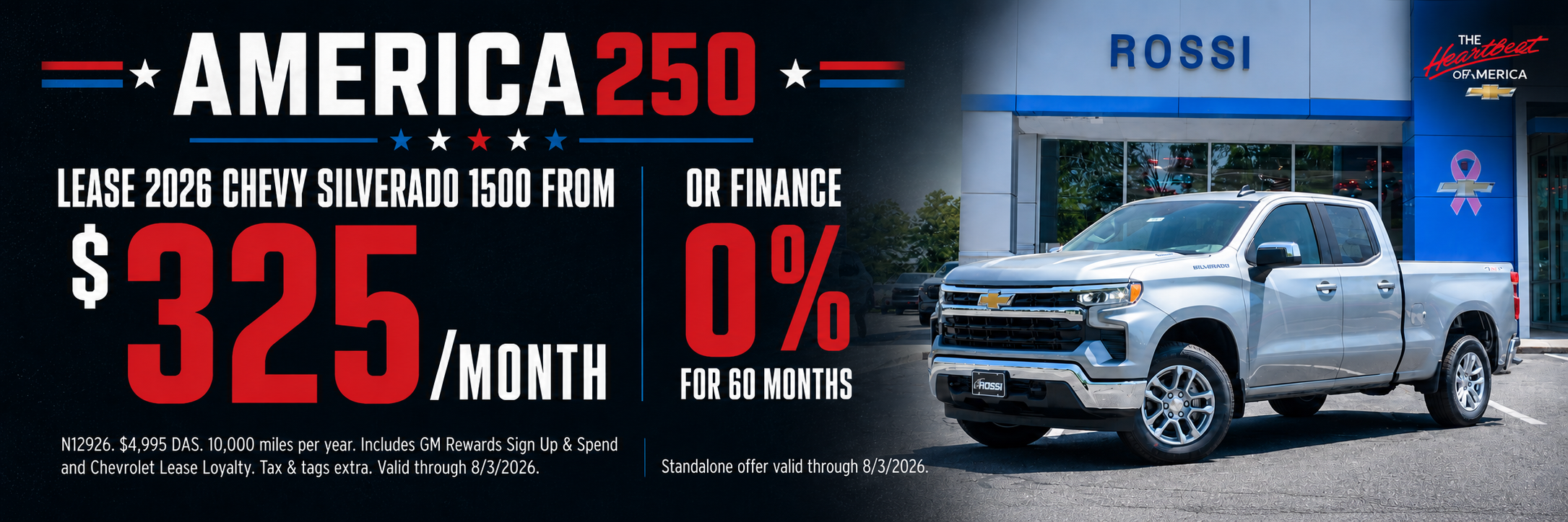 2026 Chevy Silverado Lease & Finance Deals NJ | Rossi Chevy