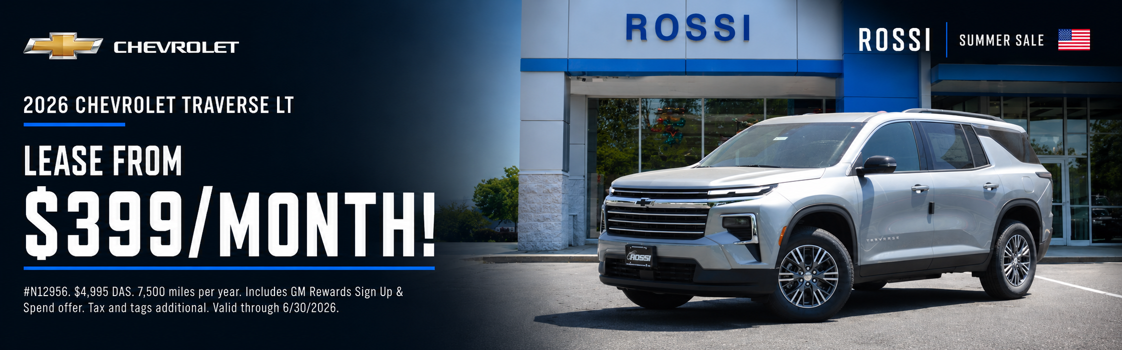 2026 Chevy Traverse Lease Deals NJ | Rossi Chevrolet