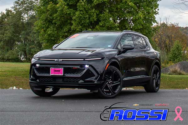 The black 2024 Chevrolet Equinox EV