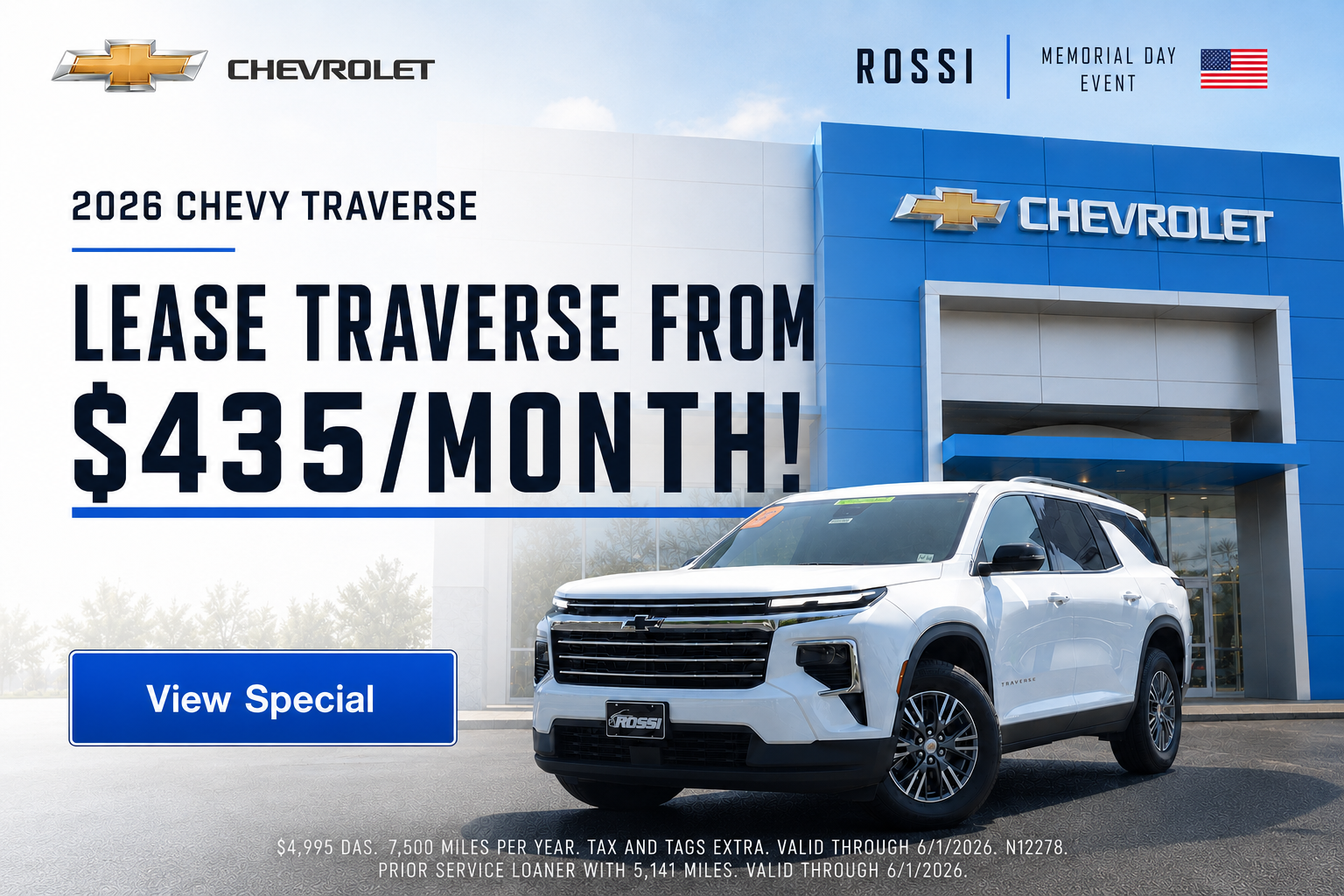 2026 Chevy Traverse Lease Deals NJ